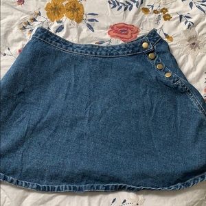 Denim Circle Skirt